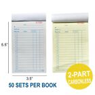 10 Pack 50 Sets 3 5  X 5 5 sales Book Order Receipt Invoice Carbonless Copy