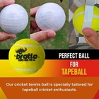 Bratla Pro Tennis Balls For Cricket - Lightweight Cricket Tennis Ball