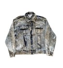Vintage 90s The Mirage Casino Stone Washed Denim Trucker Jacket Size Large Rare