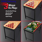 Espn Led Combo Pong Table 8ft Folding Beer Pong Party Game With  Lights Ne