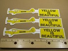 Lot 3 Stickers Piper Cub N8849v Yellow Is Beautiful