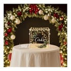Rustic Acrylic Clear Wedding Card Box With Lock   Window - Gift Envelope Style