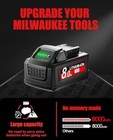 8 0ah Replacement Battery For Milwaukee M18 18v Lithium  2-pack