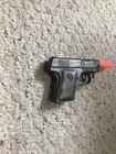 Vintage 1940s Rare Hubley Colt Logo Marked  winner  Toy Cap Gun Cast Iron Orange