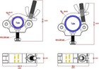 Heavy Duty Truss Clamp  660 Lb Aluminum Alloy Dj Light Clamps  Fits 1 5-2 0 Inch