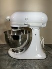 Kitchenaid White Stand Mixer 10-speed Ksm103 300watts 2 Bowls  2 Attachments