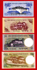 Bhutan  2006-2019  4 Unc Notes - 1  p-27   5  p-00   10  p-00     20  p-00 
