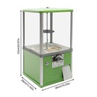 25-cent Gumball Machine 20  H Vending Coin Bank Vintage Gumballs Dispenser Green