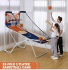 Espn Ez Fold Indoor Basketball Game For 2 Players With Led Scoring And Arcade So