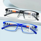 Men Women Anti Blue Light Progressive Multifocus Square Classic Reading Glasses