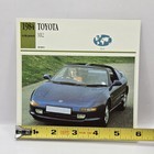 1984-1991 Toyota Mr2 Mr-2  1990 T-bar  Japan Car Photo Spec Sheet Info Stat Card
