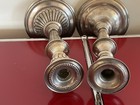 18th Pair Of Silver Bronze Louis Xiv Style Candle Holders  28cm Signed