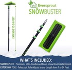 Never-scratch Snowbuster And Ice Scraper 7-to-24 Foot Up To 30 Ft Standing Reach