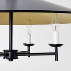 4-arm Candlestick Chandelier With Large Metal Shade Black - Threshold