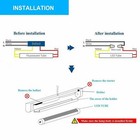 4ft T8 Led Tube Light  Ballast And Ballast Bypass  22w 60w  6500k Cool White