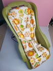 Vintage Century 1970s Baby Seat Infant Carrier Retro Flowers Movie Prop Cheenos 