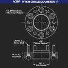 Ksp 4pcs 1 5  6x135mm M14x1 5 Hubcentric Wheel Spacers For 2015-2026 F150 F-150
