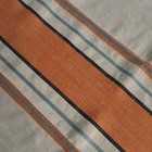 Vintage Orange Blue Stripe Linen Kitchen Hand Dish Tea Towel Xl 33   x19    France