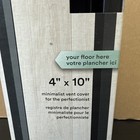 Aria Lite Framed Floor Vent 4 In x10 In  Top Mount Black Lite4x10blk