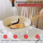 2pack Silicone Fish Spatulas For Nonstick Cookwarefish Turner Spatula Stainle   