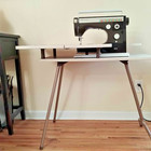 Amazing Vintage Husqvarna Viking 6460 Machine   Incredible Folding Sewing Table