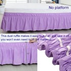 Us Ship Bed Skirts 14 15 Inch Wrap Around  Platform 4 Size Dust Ruffle 6 Colors 