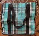 Kensington Grooming Tote Atlantis Plaid Textilene Horse Barn Tack Bag Usa - Nwot