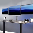 Vivo Triple Monitor Adjustable Mount Articulating Stand For 3 Screens Up To 24 