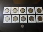 10 Huge Silver World Coins Lot 