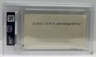 John Lewis Signed Cut Signature Us Postal Stamp Autographed Psa dna