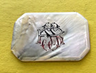 Great Mother Of Pearl Casino Chip    500  Mono     Rss     Tornasoled  In White