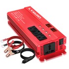 2000w Peak 1000w Power Inverter 12v To 110v Car Converter 4usb Charger Rv Truck