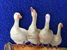 Antique Original Victorian Diecut Embossed Tabacco Pipe Cigarrette Holder Geese