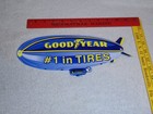 Vintage Goodyear Tires Diecut Blimp Zeppelin 12  Metal Tire  Gasoline   Oil Sign