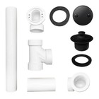 Westbrass Designer  Waste   Overflow Tub Drain  Pvc Sch40 D4942-62 Matte Black 