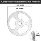 12 Stainless Steel Meat Grinder Stuffing Plate 3 Big Hole Heavy Duty Sausage