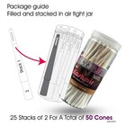 Pre Rolled Cones 1 1 4 Size Organic Slow-burning Rolling Papers 50 Ct By Kashmir