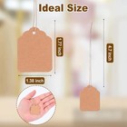 500 Pcs Price Tags With String Attached - Actmuen 1 37x1 77 Inch Kraft Paper  