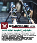 Vortex Optics Diamondback 4-12x40 Sfp Riflescope Vmr-1 Moa W Rings  hat Bundle
