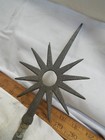Zinc aluminum Barn Lightning Rod Ball Tip 11 Point Star Burst Weather Vane Top