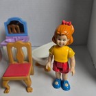 Little Tikes Grand Mansion Dollhouse Furniture Lot Of 7 Pieces With Doll Vintage