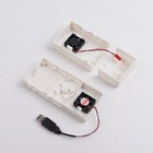 V2 White Case Dual Fans For Stratux Ads-b Kit Fits Ahrs Module And Gpyes