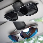 Magnetic Leather Sunglasses Holder For Car Sun Visor Eyeglass Hanger Clip Usa