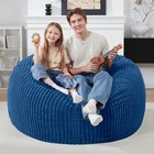 3 Ft Bean Bag Chair 3  Big Bean Bag large Bean Bag Chairs 3ft-36 x36 x22  Blue