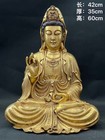 24  Tibetan Buddhism Bronze 24k Gold Guanyin Kwan-yin Bodhisattva Buddha Statue