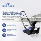 Snow Joe 18  Electric Single Stage Snow Blower  15 Amp Motor W headlight  used 