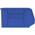 Blue Stackable Storage Bins 18x9 Heavy Duty Plastic Organizer For Home Or Garage
