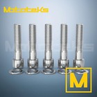 Pulley Bolts With Washer 7 16-14x2  Smooth Chrome For All Harley Models Long