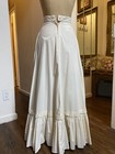 Gunne Sax Hi-waisted Cotton Prairie Skirt  off-white 