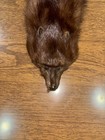 Vintage Real Brown Mink Fur Stole Full Body Heads   Tails Oddities Taxidermy